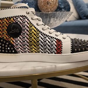 Christian Louboutin Multicolor High-Top Sneakers